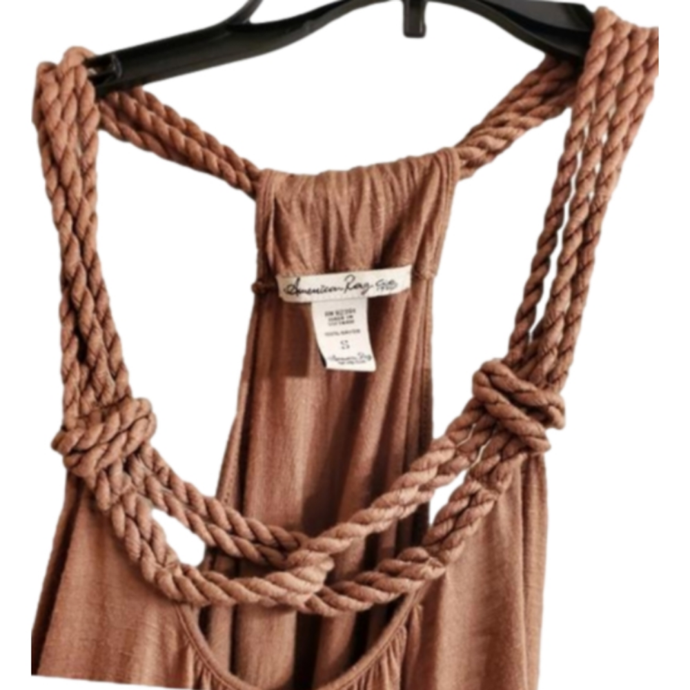 American Rag braided rope boho tank top. - Picture 3 of 8